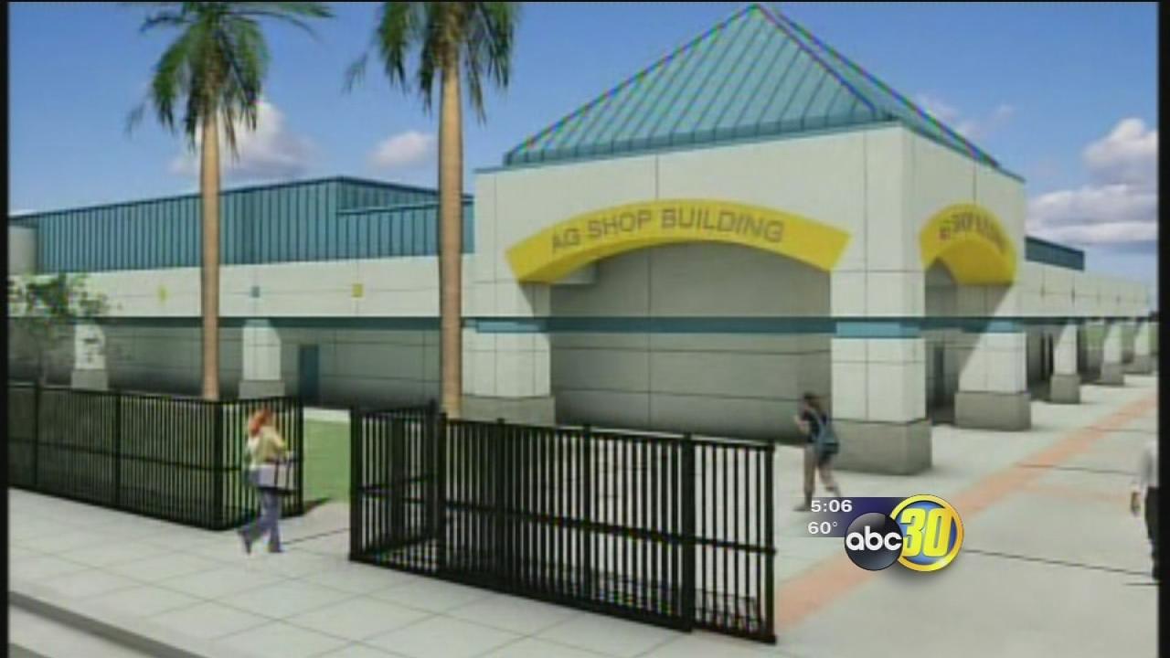 Work underway to replace burned Dos Palos High School building