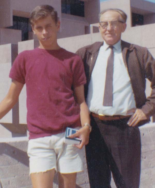 Ed Bataller with little David at a cycling...