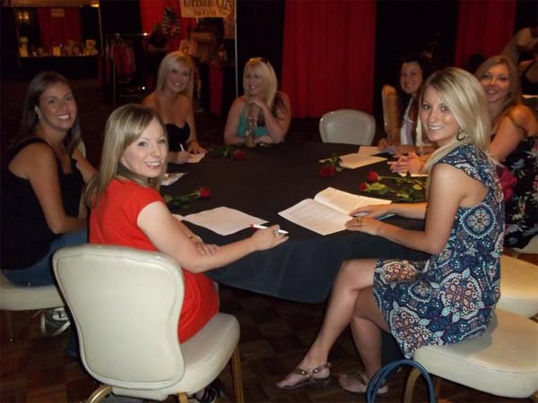 Some of the girls waiting for their audition.
