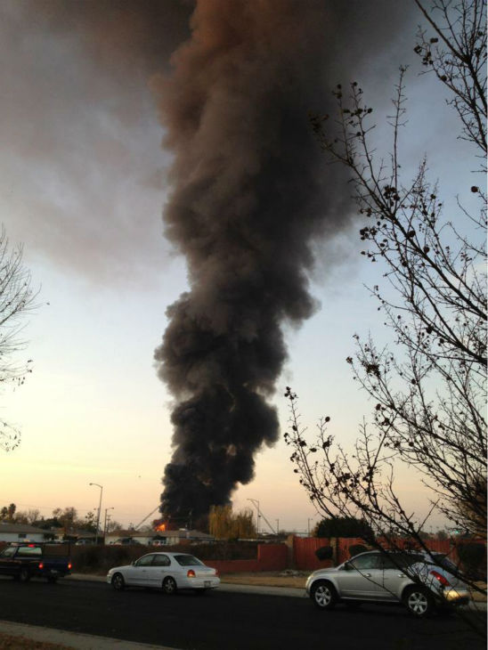 Future Ford car dealership fire in Clovis
