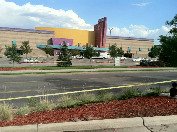 The Century 16 Theater in Aurora, CO. It was extremely emotional to just be near this building.