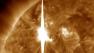 This handout image provided by NASA shows a solar flare heading toward Earth. An impressive solar flare is heading toward Earth and could disrupt power grids, GPS and airplane flights