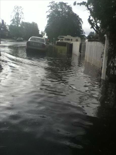 This is a picture of me walking home from school...