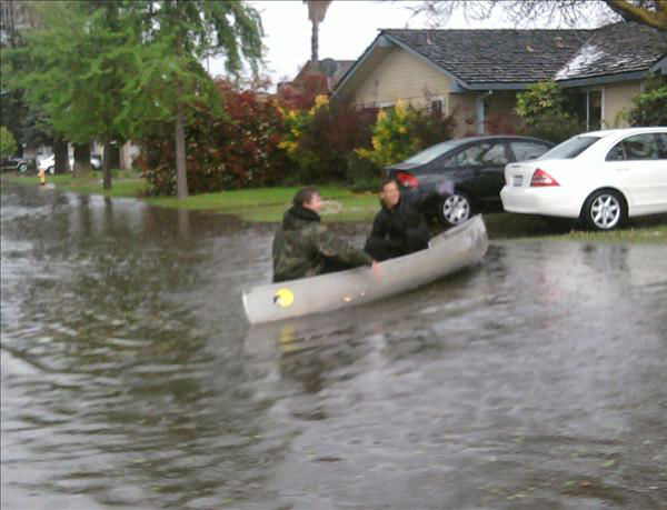 Canoe on Shafer Road in Atwater