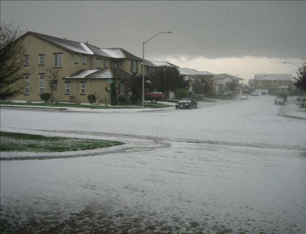 Hail in Atwater, CA