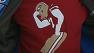 ABC7s Mike Shumann wearing a Kaepernicking shirt