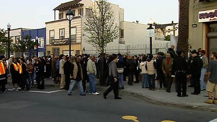 A candlelight vigil was held for the recent attacks on Muni.