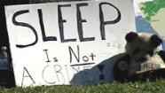 Homeless camp out at Santa Cruz courthouse