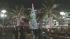 Storm doesn't deter shoppers in Union Square :: San Franciscos Union Square on a rainy night