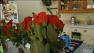 Roses in a vase.