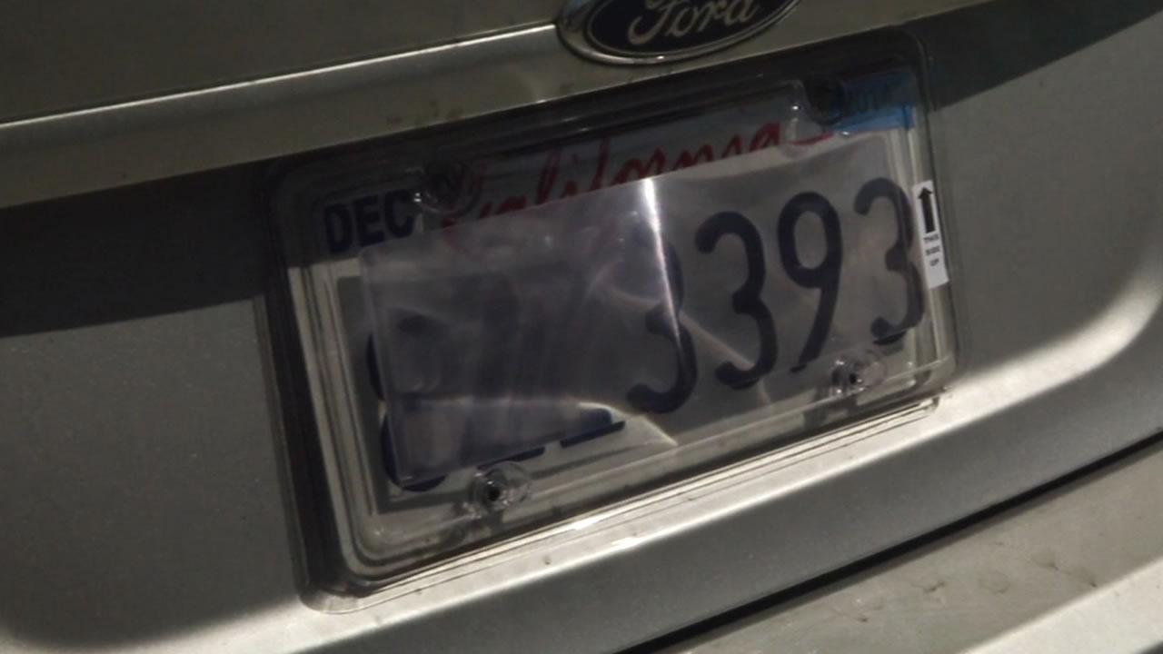 licence plate cover up