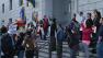 Same-sex marriage supporters rallied in San Francisco Tuesday evening on the steps of the state Supreme Court.