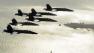 U.S. Navy Blue Angels pass Angel Island in the San Francisco Bay.