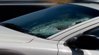 Car impaled on I-580