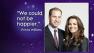 William and Kate graphic saying, We could not be happier.