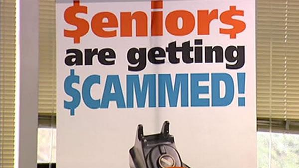 Seniors Getting Scammed Sign