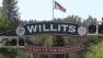 Willits town sign