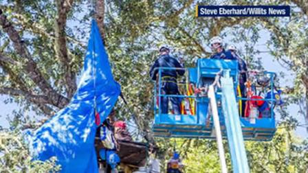 3 protesters arrested at Willits bypass project
