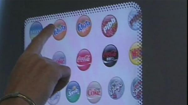 The machine offers more than 100 different drink combos, mixing them on the spot when you make your selection. (ABC7)