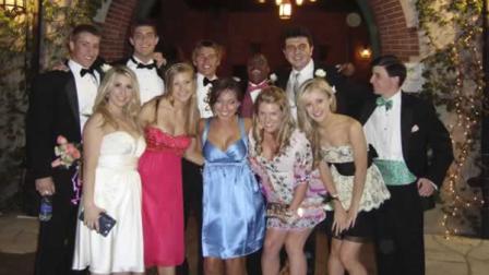 This undated photo provided by Mary Institute and St. Louis Country Day School (MICDS) shows Upper School students at MICDS during the schools prom held on Saturday, April 10, 2010, at Grants Farm in St. Louis, Mo.