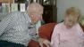 Walter and Eva Greenwood, both 93 years old, marked their diamond anniversary by renewing their vows.