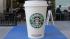 A large cup of Starbucks coffee sits outside a Starbucks in Washington, Wednesday, Sept., 15, 2010, (AP Photo/Pablo Martinez Monsivais)
