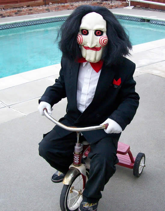 costume ideas - bill the puppet from the saw