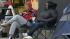 Some Bay Area Black Friday shoppers already... :: Black Friday shoppers lined up early outside a Best Buy in Pinole