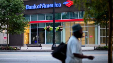 A Bank of America branch is seen along Peachtree Street, Tuesday, July 16, 2013, in Atlanta. Bank of America Corp. reports quarterly financial results before the market open on Wednesday, July 17, 2013.