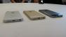 Apples new iPhones on display.