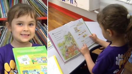 Five-year-old Sophia Moss read a staggering 875 books this school year.