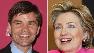 George Stephanopoulos and Hillary Clinton
