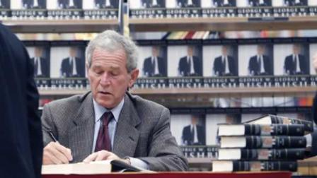 Former President George W. Bush while signing copies of his book in Dallas, Tuesday, Nov. 9, 2010.
