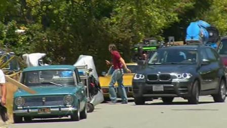 Ashton Kutcher was spotted in Los Altos, where he is filming a Steve Jobs biopic.