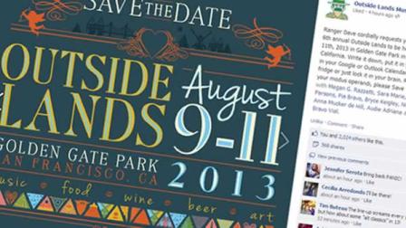 Organizers of the Outside Lands music festival in San
Franciscos Golden Gate Park Tuesday announced the dates for next years
festival.