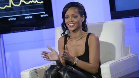 Recording artist Rihanna participates in her first ever Facebook Live chat hosted by Bravos Andy Cohen, on Thursday, Nov. 8, 2012.