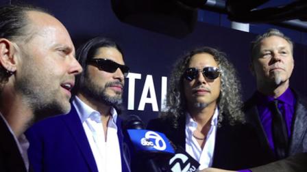 Metallica at San Francisco red carpet premiere of Metallica: Through The Never.