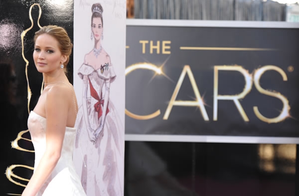 Jennifer Lawrence on the red carpet
