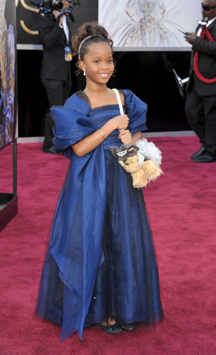 Quvenzhane Wallis on the red carpet