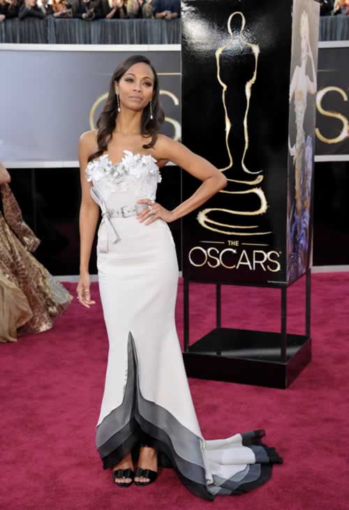 Zoe Saldana on the red carpet