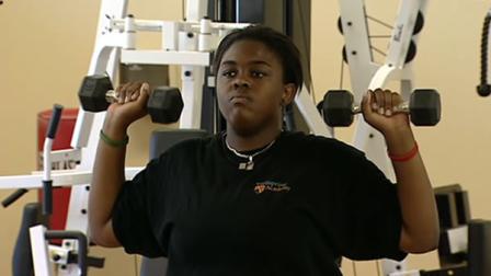 woman exercising