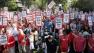 Nurses protest outside of Alta Bates Medical Center in Berkeley, Calif., Thursday, Sept. 22, 2011.