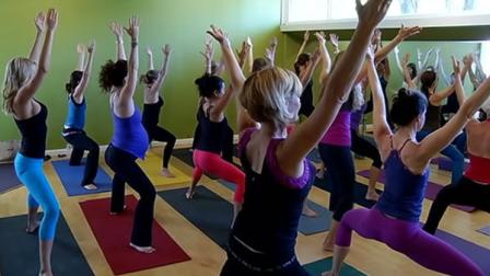 People in yoga class