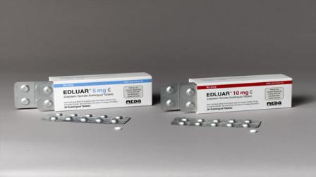 Packages of Edluar, a sleep medication that contains the drug zolpidem.