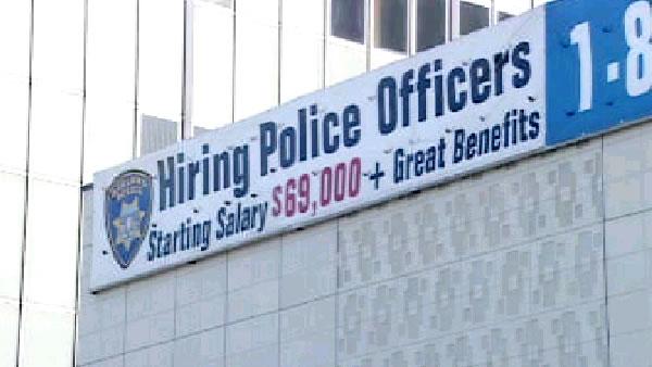Oakland Police Recruit Sign