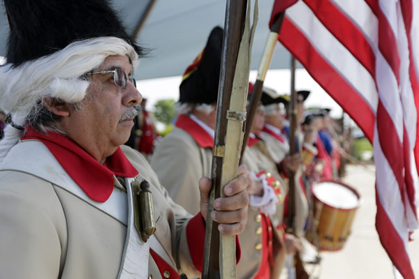 Henry Alvarado, a member of the Granaderos y...