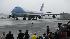 Air Force One with President Barack Obama on...