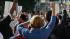 Dozens of people showed up for a rally at the...
