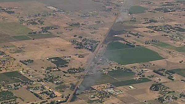 small fires near Oakley