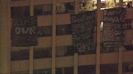 UC Berkeley building protest